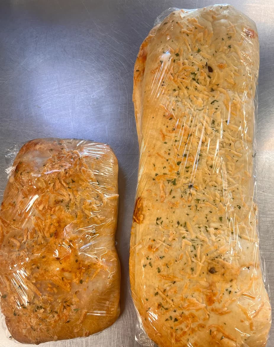 Pepperoni and cheese stuffed bread from Lewis Farms Bakery