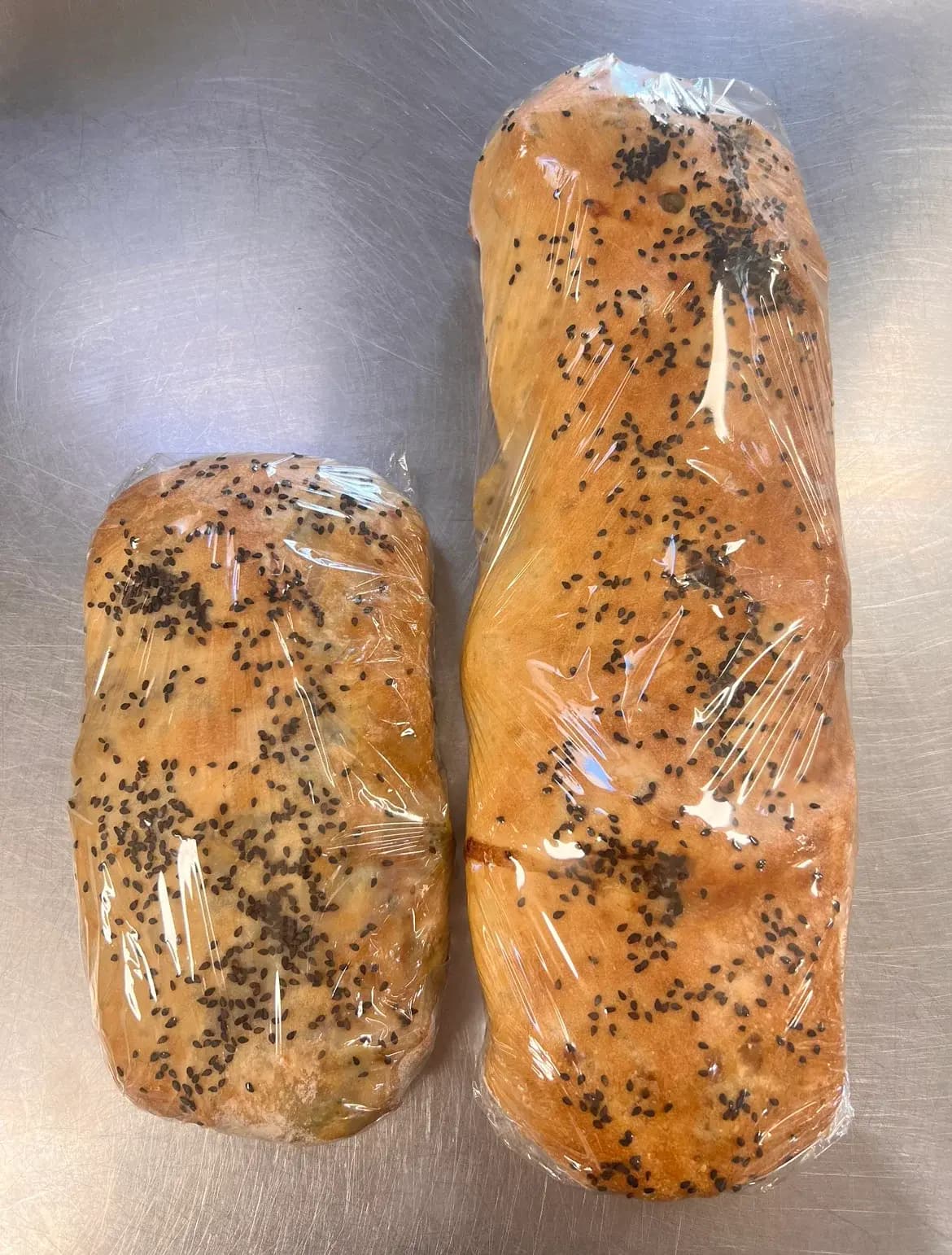 Buffalo chicken stuffed bread from Lewis Farms Bakery